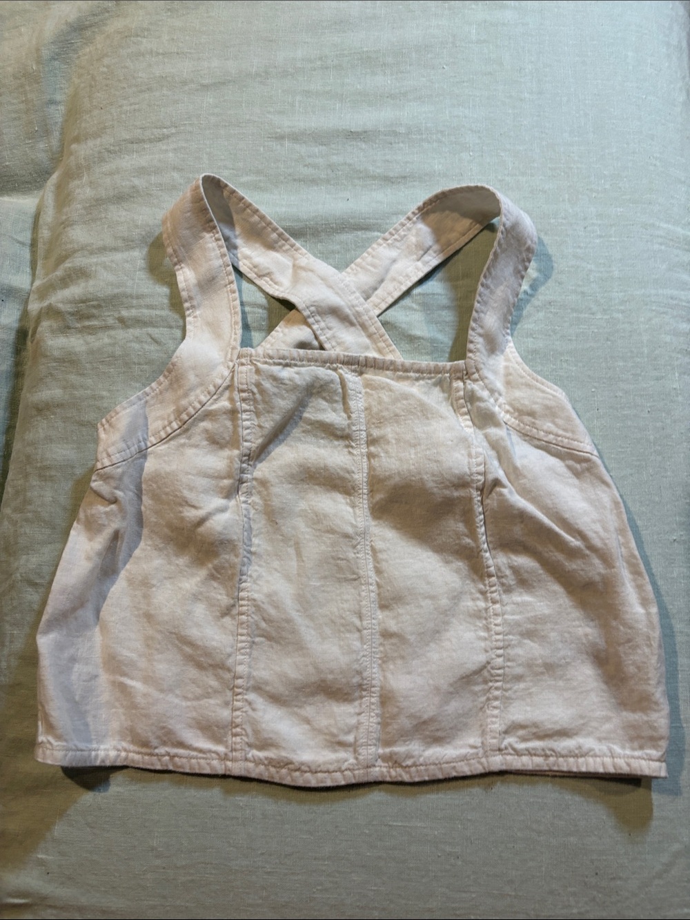 Everlane Women’s Linen Tank Top - White - Sz 6